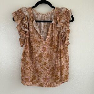 Ulla Johnson ruffle sleeve top